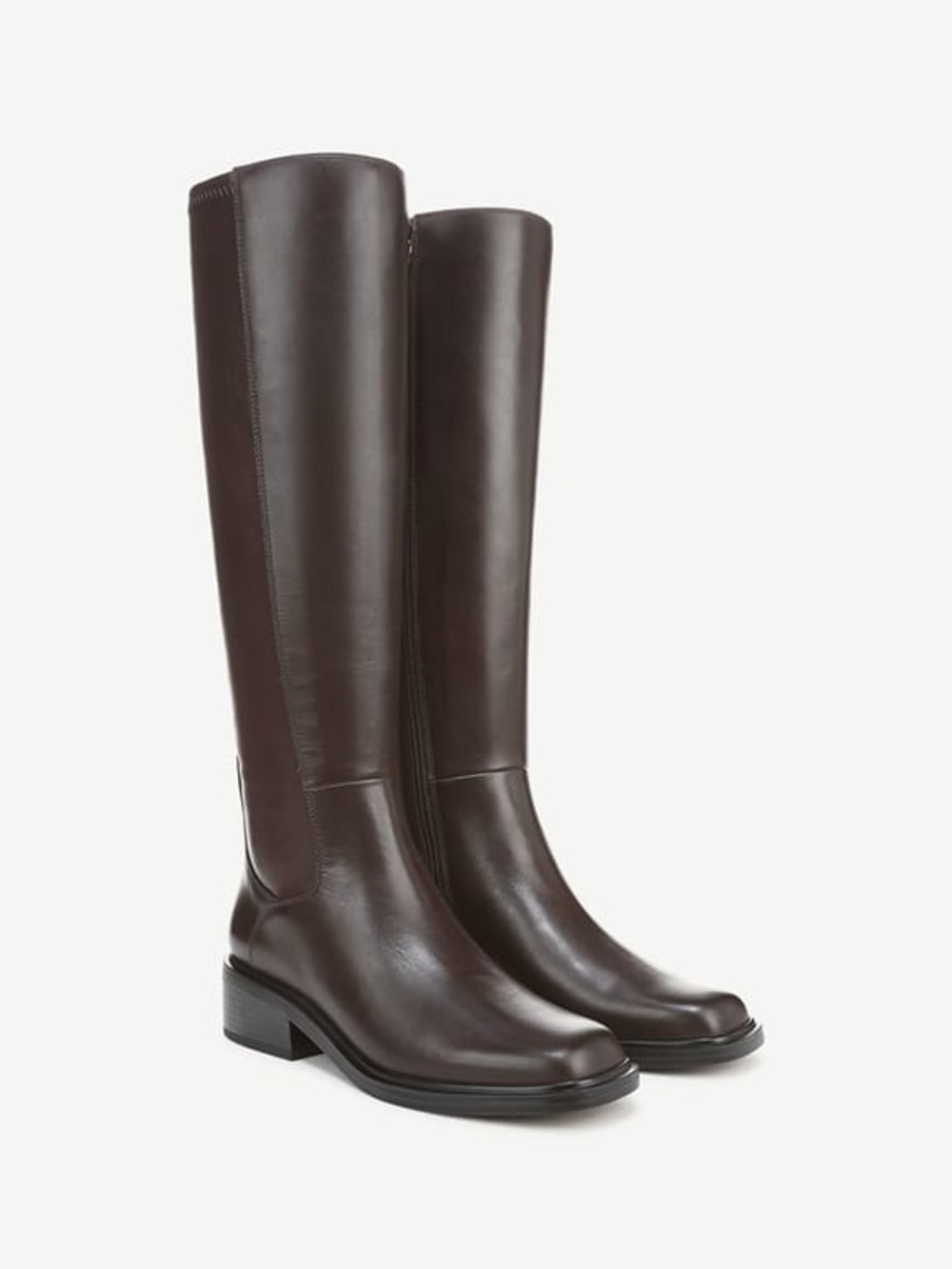 Franco Sarto Dark Brown Tall Leather Riding Boots